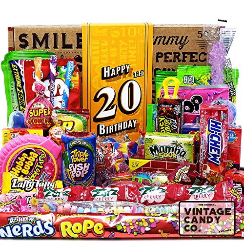 VINTAGE CANDY CO. 20TH BIRTHDAY RETRO CANDY GIFT BOX 2001 Decade Childhood Nostalgia Candies