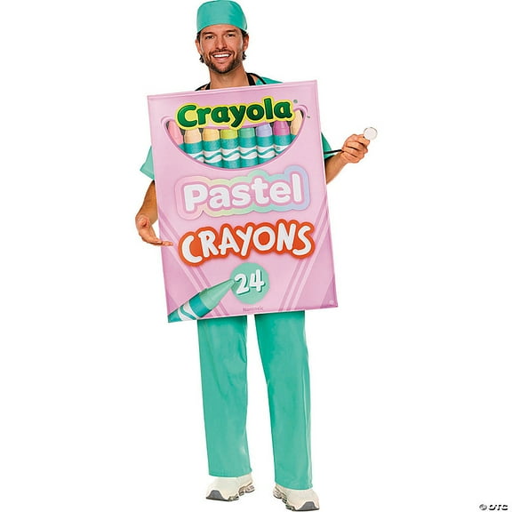 Crayola Crayon Pastel Box Quik Changeâ„¢ Adult Costume | One Size