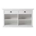 thumbnail image 1 of homeroots kitchen & dining 388225 Modern Farm White Two Drawer Buffet Server, 1 of 1