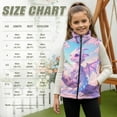 thumbnail image 7 of Uorisanigo Toddler Girls Boys Fleece Vest Kids Sleeveless Full Zip Pink Floral Dragon Jacket Fall Winter Trendy Clothing Lightweight Outwear Stand Up Collar Tank Top Size 2-12, 7 of 7