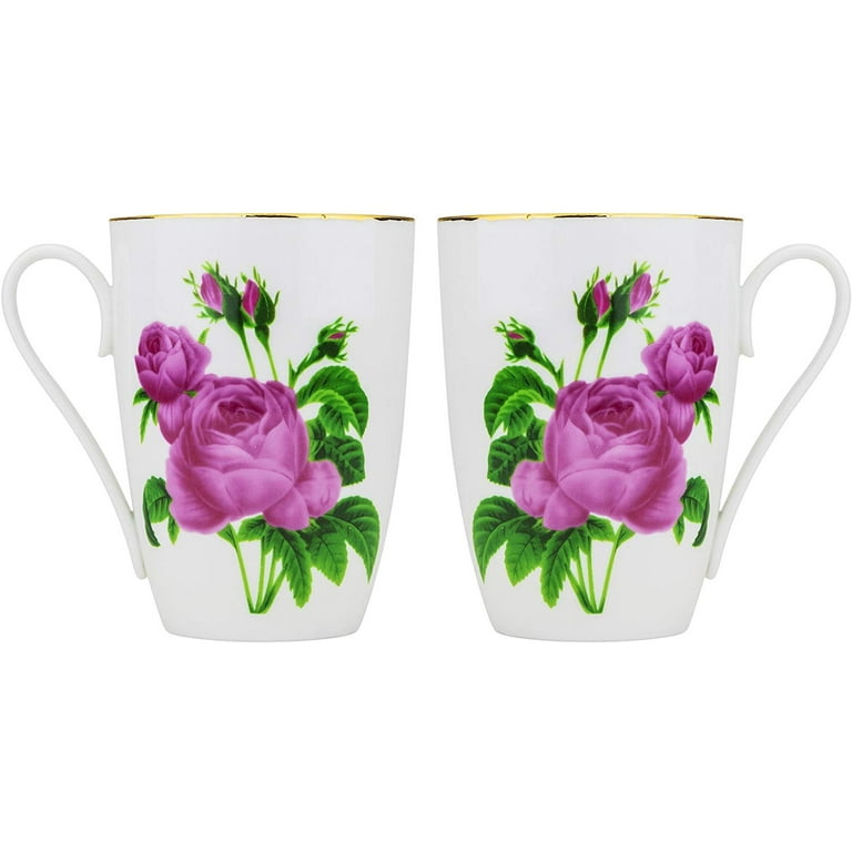 Set Of 2- Wild Flower Tea Mug