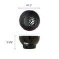 thumbnail image 2 of Excellante Tenmoku Melamine Dinnerware Collection 10 oz., 4 1/2" Wave Rice Bowl, Comes In Dozen, 2 of 3