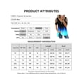 thumbnail image 2 of JustVH Women Zipper V Neck Open Shoulder Gradient Print Tunic T-Shirt Blouses, 2 of 5
