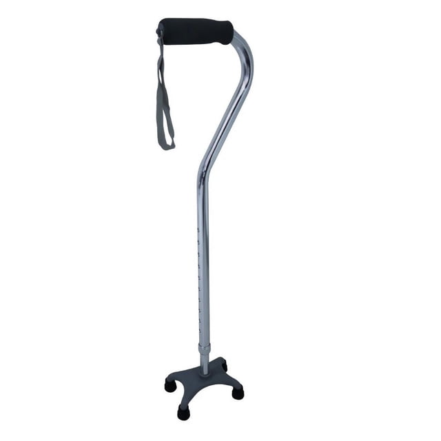 Bastón con 4 Patas Cromado-MODELO BST4PCN- Marca Handy