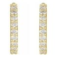 thumbnail image 2 of 14K Gold White 1/4 CTW Diamond Hoop Earrings ( G , SI ), 2 of 3