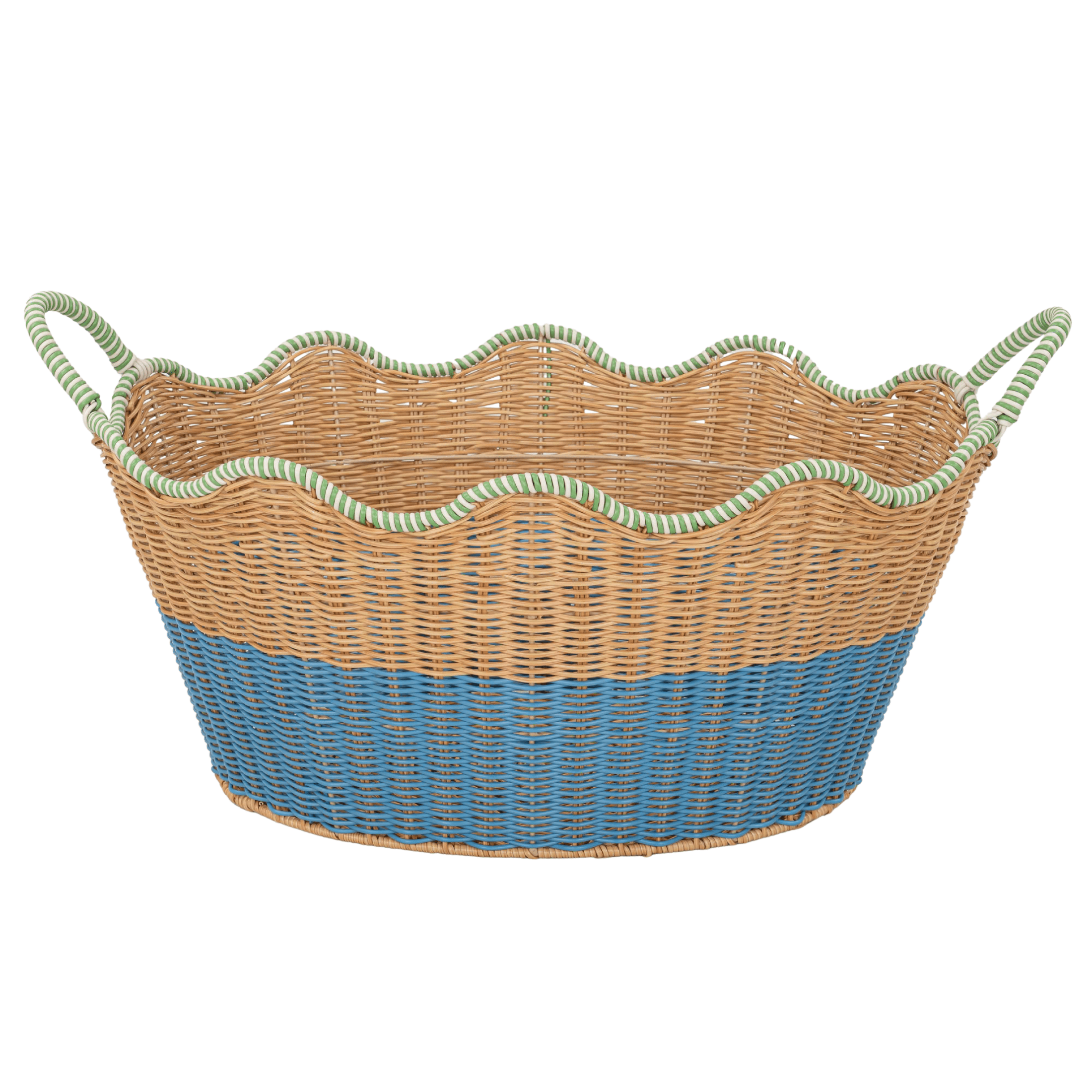 Beautiful Two-Tone Rattan Drink Basket by Drew Barrymore