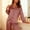 #250-Pink, variant on Roncen Women's Satin Pajama Set Long Sleeve Button Down Sleepwear 2-Piece Silky Pj Set