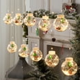thumbnail image 5 of Christmas Indoor Balls Hwkond LED Christmas Star Light Christmas Decorations LED Curtain String Lights Christmas Christmas Tree Decoration For Home New Year's Gifts,3.14in, 5 of 8