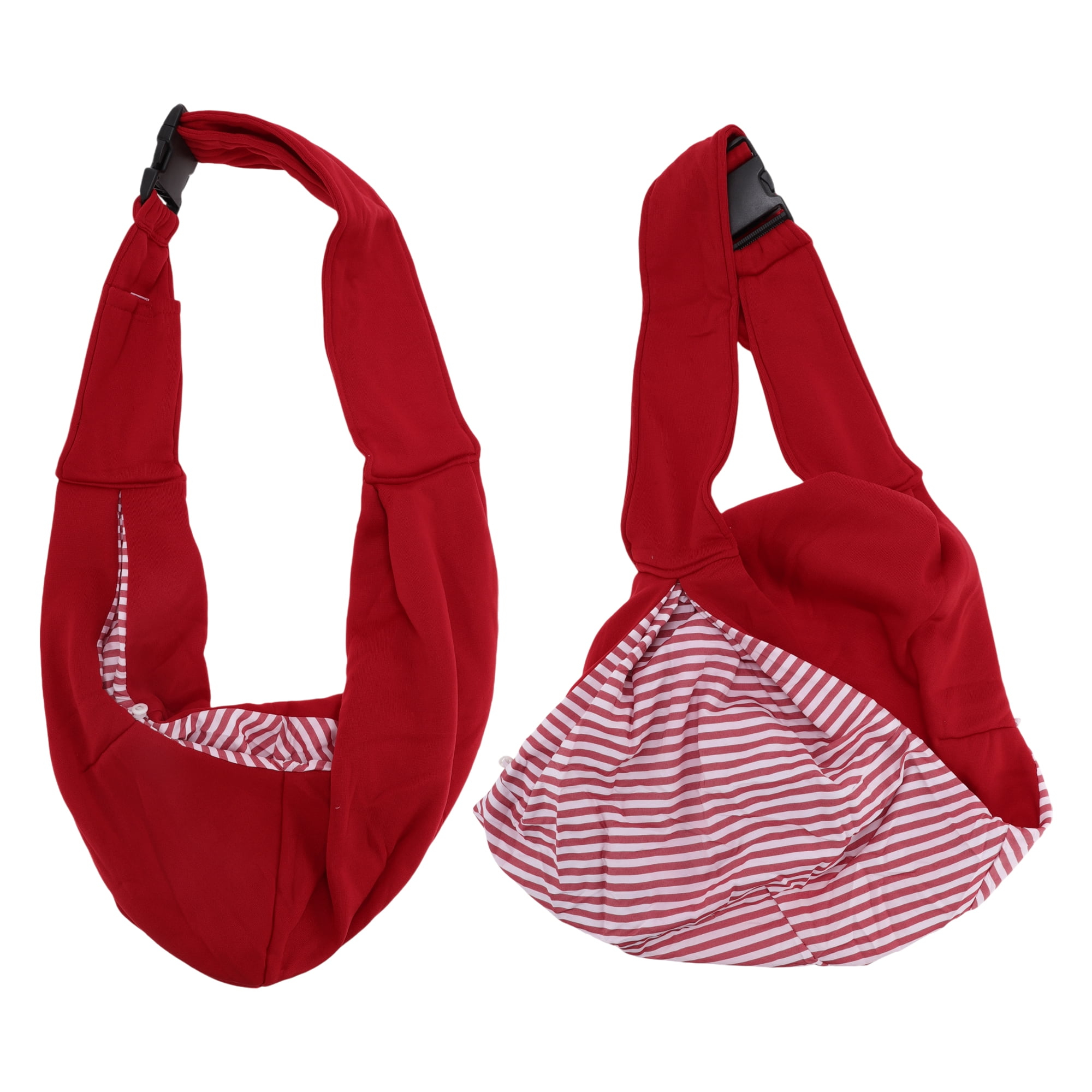 Unique Bargains Pet Sling Carrier Adjustable Pet Sling for Small Dogs Daily Walk Red