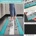 thumbnail image 6 of Kitchen Rules Kitchen Rugs and Mats Set 2 Pieces - 17x47+17x30 - Non Skid and Washable Anti Fatigue Mats for Kitchen Floor - Cushioned Runner Rugs Kitchen Mats for Standing, 6 of 6