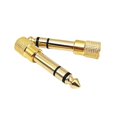 thumbnail image 1 of 6.5mm To 3.5mm Gold Plated Male To Female Stereo Adapter, 1 of 5
