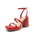 thumbnail image 1 of Sandalia DREAM PAIRS Plataforma con Tacones de 10 cm Rojo, 1 of 5