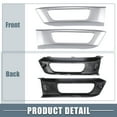 thumbnail image 5 of Unique Bargains 1 Pair Left Right Side Fog Light Grille Cover Trim Fit for Range Rover Sport 2014-2017 Silver Tone, 5 of 6