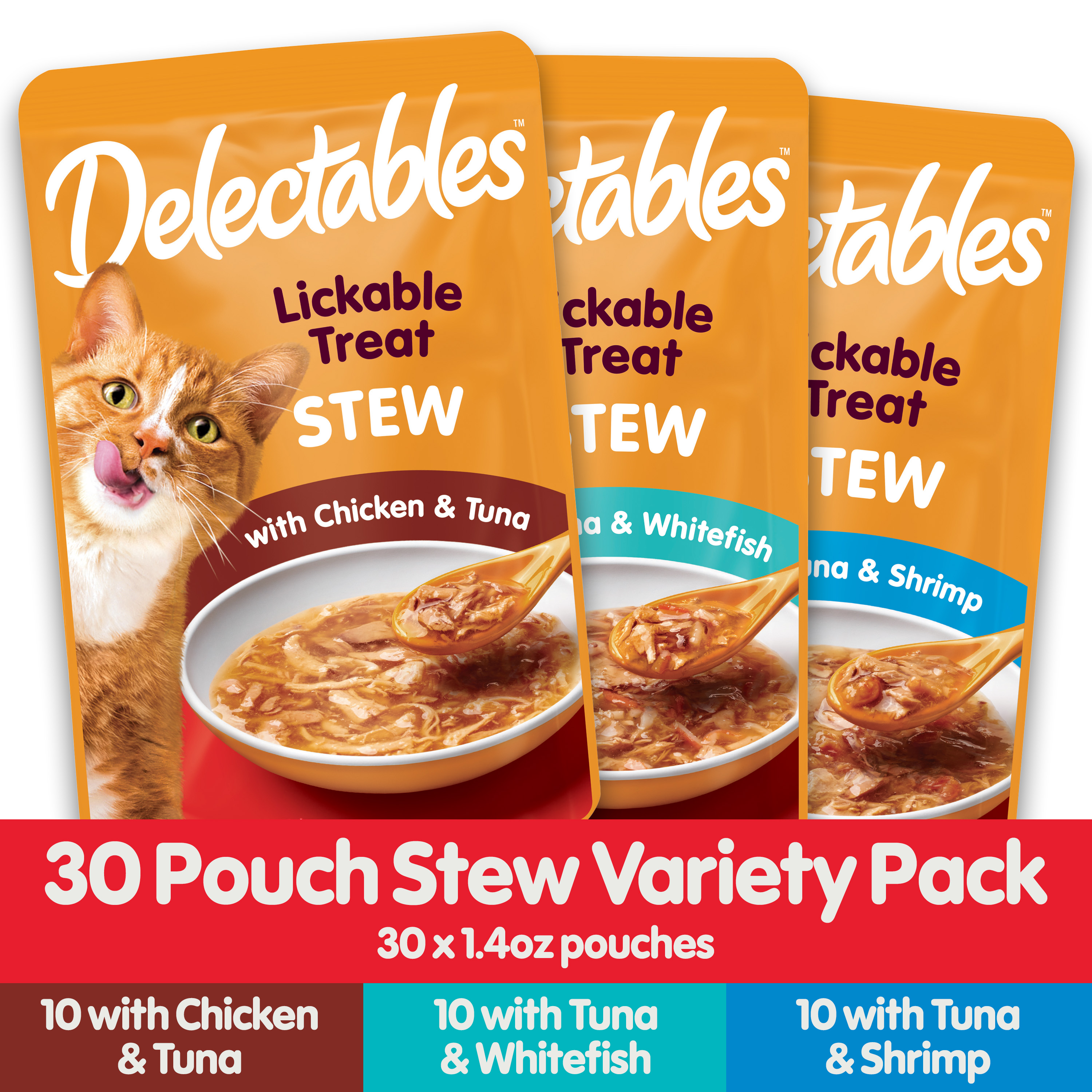 Delectables Stew Lickable Cat Treats Variety Pack, 30 Count photo 4