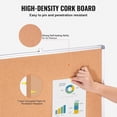 thumbnail image 3 of 48"x36" Large Cork Board – Wall-Mounted Bulletin Board with Pin Board – Perfect for School, Home, Office, 3 of 5