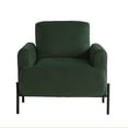 thumbnail image 2 of Studio Living Kingston Bohemian Accent Chair, Green Velvet Fabric, 2 of 11