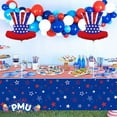 thumbnail image 2 of PMU Patriotic 4th of July Pre-inflated Star Top Hat Balloon 10 Inch Mylar-Foil Balloon with Stick (3/pkg)Pkg/1, 2 of 6