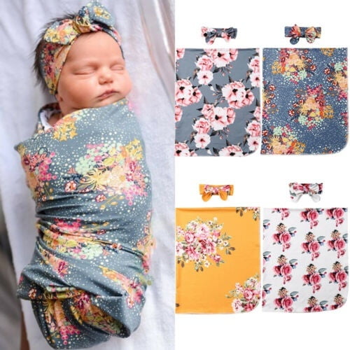 floral muslin wrap