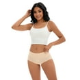 thumbnail image 4 of Unique Bargains Women's Plus Size High Waist Briefs Butt Lifter Shapewear Panties L Beige, 4 of 6