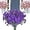Purple, variant on Schedulety Artificial Flowers, UV Resistant & Waterproof, Artificial Flowers for Home Garden Decor (Purple, 6pcs/1bunch)