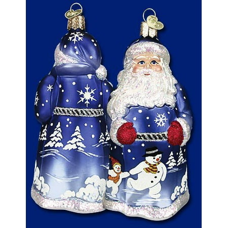 Jolly Old Santa - Old World Christmas 04014 Glistening Jolly Santa Glass Ornament
