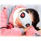 thumbnail image 4 of Antifaz para ojos de panda, suave y esponjoso, ideal para viajes y fiestas de pijamas, 2 unidades (panda roja con ojos de amor + panda blanco con ojos de amor), 4 of 5
