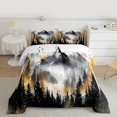 thumbnail image 2 of Manfei Tree Print 3 Pieces Queen Comforter Set for Teens Boys Girls,Botanical Theme Ultra Soft Bedding Sets,Jungle Plants Bedding Comforter Set,Luxury Bedroom Decor,Reversible, 2 of 8