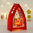 thumbnail image 2 of Lámpara portavelas Linterna Decorativa De Halloween Lámpara De Fiesta Boda Al Aire Libre Papá Noel Papa Noel Magideal Lámpara portavelas, 2 of 7