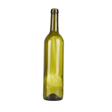 

HOMEMAXS Cutting Glass Bottle Candlestick Wine Bottle Pot Fruit Salad Tray Decoration Crafts Ornament without Cork (Deep Green)