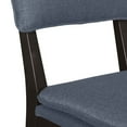 thumbnail image 2 of Faye Set of 2 Black and Gray Upholstered Solid Wood Cushioned Accent Chairs 19"x22.5"x33.5", 2 of 11