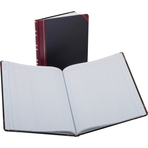 Columnar Accounting Book, 6 Column, Black Cover, 150 Pages, 10 1/8 x 12