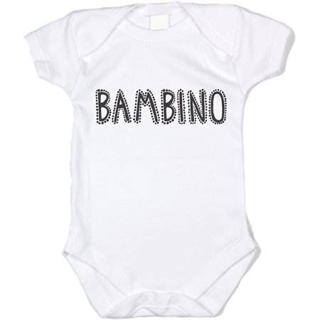 

Funny Baby Onesie Bambino (Black Text) Infant Bodysuit (3-6 months)