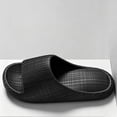 thumbnail image 4 of Busydd Ribbed Bathroom Slippers for Women Comfortable Solid Color Slip on Indoor Slippers Open Toe Nonslip House Shoes 40, 4 of 6