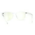 thumbnail image 2 of Round Keyhole Thin Plastic Horn Rim Blue Light Filtering Computer Glasses Clear, 2 of 4