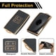 thumbnail image 4 of Funda de Llave de Auto de Silicona TPU Negra con Borde Dorado de Unique Bargains para Renault, Kangoo, Sandero, Twingo, Laguna, Kadjar - Funda de Control Remoto de 4 Botones, 4 of 6