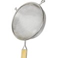 thumbnail image 2 of Truecraftware – 10 -Inch Fine Single Mesh Strainer, Tin Mesh with Flat Wooden, 13" Handle Length, 2 of 5