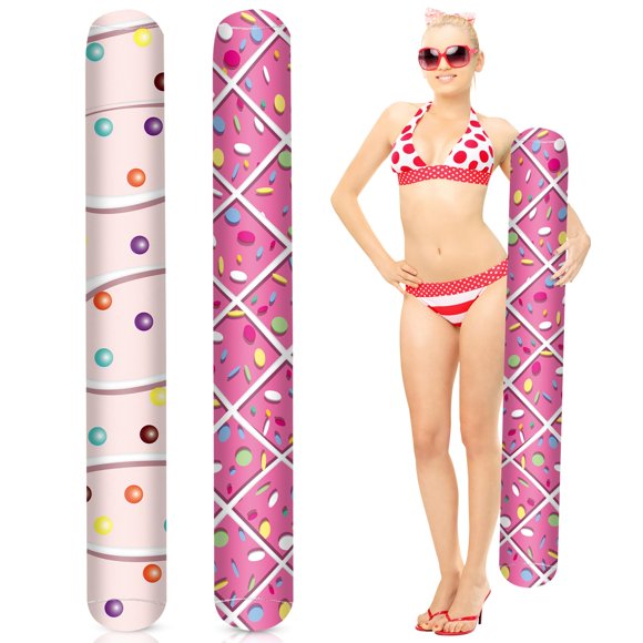 Fideos Inflables para Piscina WinnerWhy 2 Pzas Flotadores de Tela para Piscina