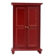 thumbnail image 3 of Mini Armoire de Maison de Poupée, Armoire Miniature à Double Portes pour Maisons de Poupée 1:12, 3 of 7