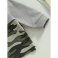 thumbnail image 6 of Bagilaanoe 2PCS Newborn Baby Boy Long Pants Set Camouflage Patchwork Long Sleeve Hoodie Pullover Tops + Sweatpants 6M 12M 18M 24M Infant Casual Sweatsuits, 6 of 9