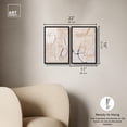 thumbnail image 5 of Neutral Serenity Framed High-Gloss Acrylic Glass Wall Art Gold Wall Art Set by Art Remedy, Black Frame, 10 x 15, 5 of 6