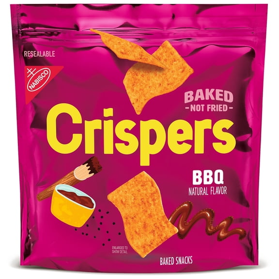 Crispers BBQ Flavor Baked Snacks, Crunchy Snacks, 5.11 oz