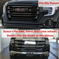thumbnail image 3 of NINTE Front Grille Covers for 2019-2022 GMC Sierra 1500 SLT AT4  Silver Chrome, 3 of 8