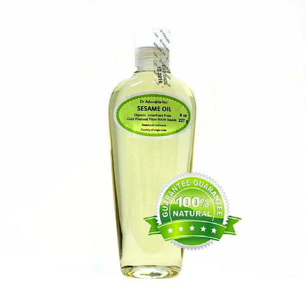 Dr. Adorable 100 Pure Sesame Seed Oil from RAW Seed Unrefined