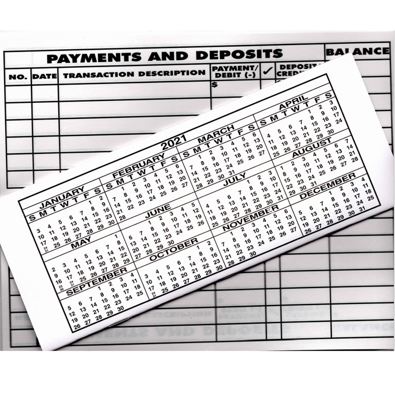 pack-of-5-low-vision-sight-transaction-oversized-jumbo-check-registers-8-3-8-x-3-3-8-current-calendars-walmart-com for 8 1 2 X 11 Check Register Printable Pdf Free Pack of 5 Low Vision Sight Transaction Oversized Jumbo Check Registers, 8 3/ 8'' X 3 3/8
