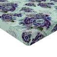 thumbnail image 4 of Ambesonne Vintage Fitted Sheet, Detailed Colorful Flowers, Twin XL Size, Pale Purple and Sage Green, 4 of 5