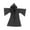 Black, variant on QccHieUs 1/12 Male Cloak with Hoodie, Long Cape for Action Figure Costumes, 6inch Outfit Brown
