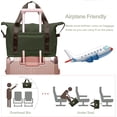 thumbnail image 4 of DAKIMOE Weekender Bags for Women, Travel Bag Carry on Gym Bag, Travel Duffle Bag with Wet Dry Pocket/Front Phone Pocket/Trolley Sleeve Pocket, Olive Green, 4 of 9