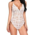 thumbnail image 1 of Gibobby Ropa interior mujer sexy Conjunto De Lencería Erótica Cuello V Lencería erótica Sexy para Mujer, Vestido de Piel Sexy y Casual, Mujer Sexy(Blanco, XXG), 1 of 5