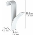 thumbnail image 4 of Gancho para radiador, gancho para radiador de secador de toallas, plástico blanco, juego de 2, 4 of 5