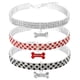 thumbnail image 1 of Greeniant 3 piezas de collares de diamantes de imitación para mascotas con cadena de extensión colgante decoración joyería collares regalos accesorio Ropa para mascotas L Greeniant PT003868-03B, 1 of 6